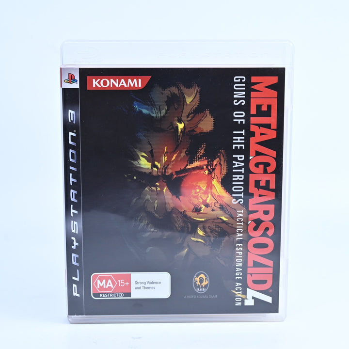 Metal Gear Solid 4: Guns of the Patriots - PS3 Game + Manual