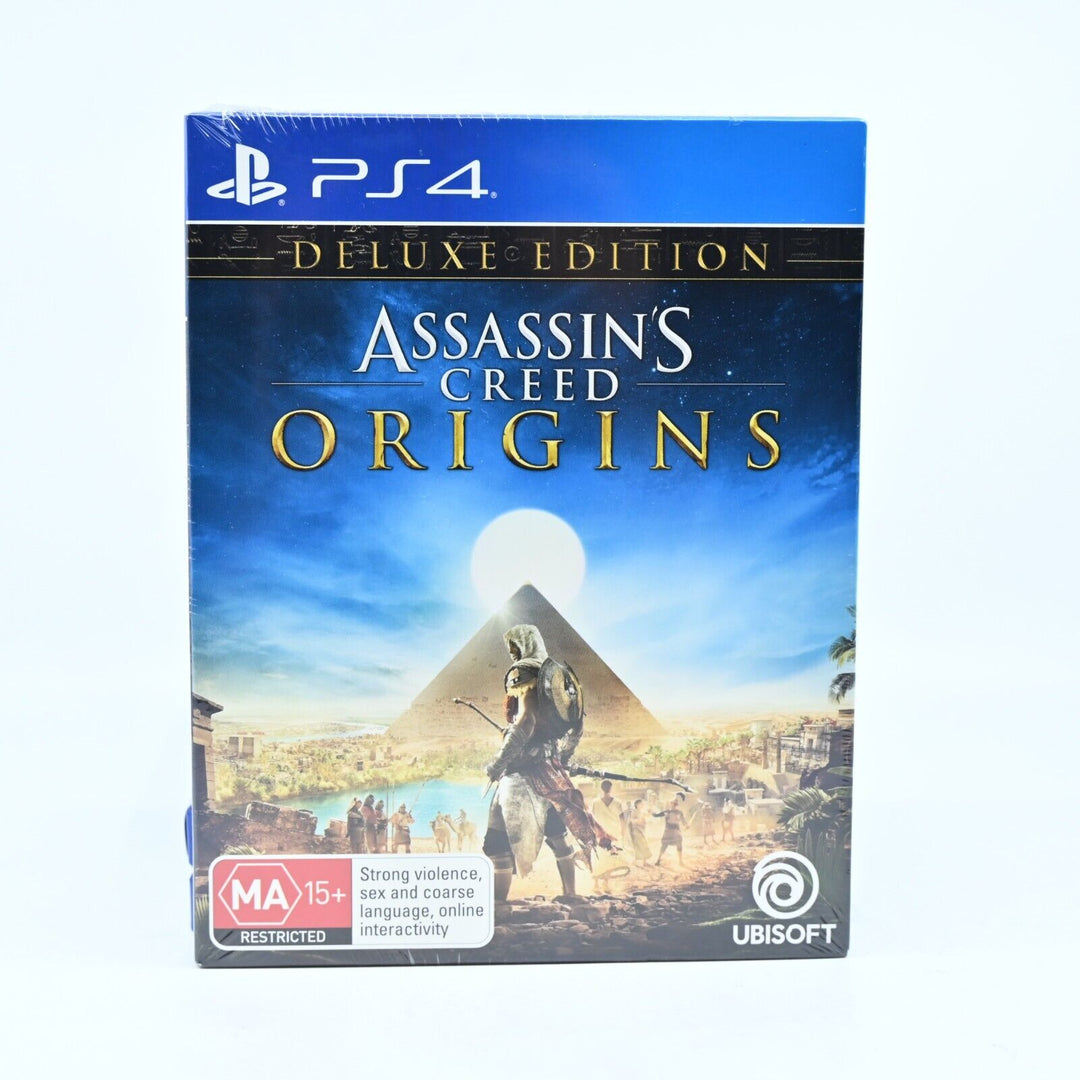 SEALED! Assassin's Creed Origins - Deluxe Edition - Sony Playstation 4 /PS4 Game