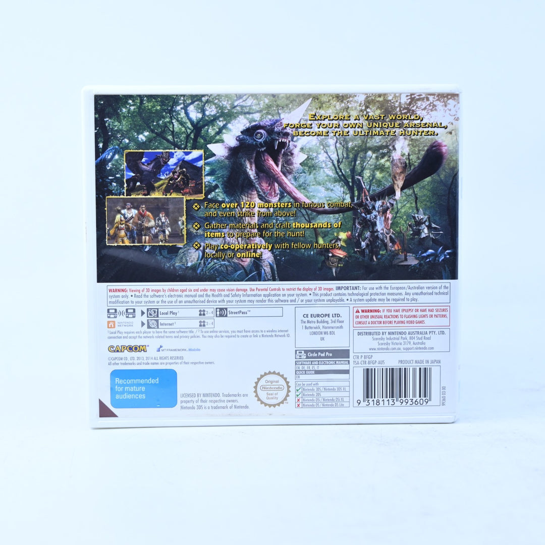 Monster Hunter 4 Ultimate - Nintendo 3DS Game - PAL + Manual - FREE POST!