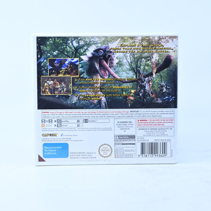 Monster Hunter 4 Ultimate - Nintendo 3DS Game - PAL + Manual - FREE POST!
