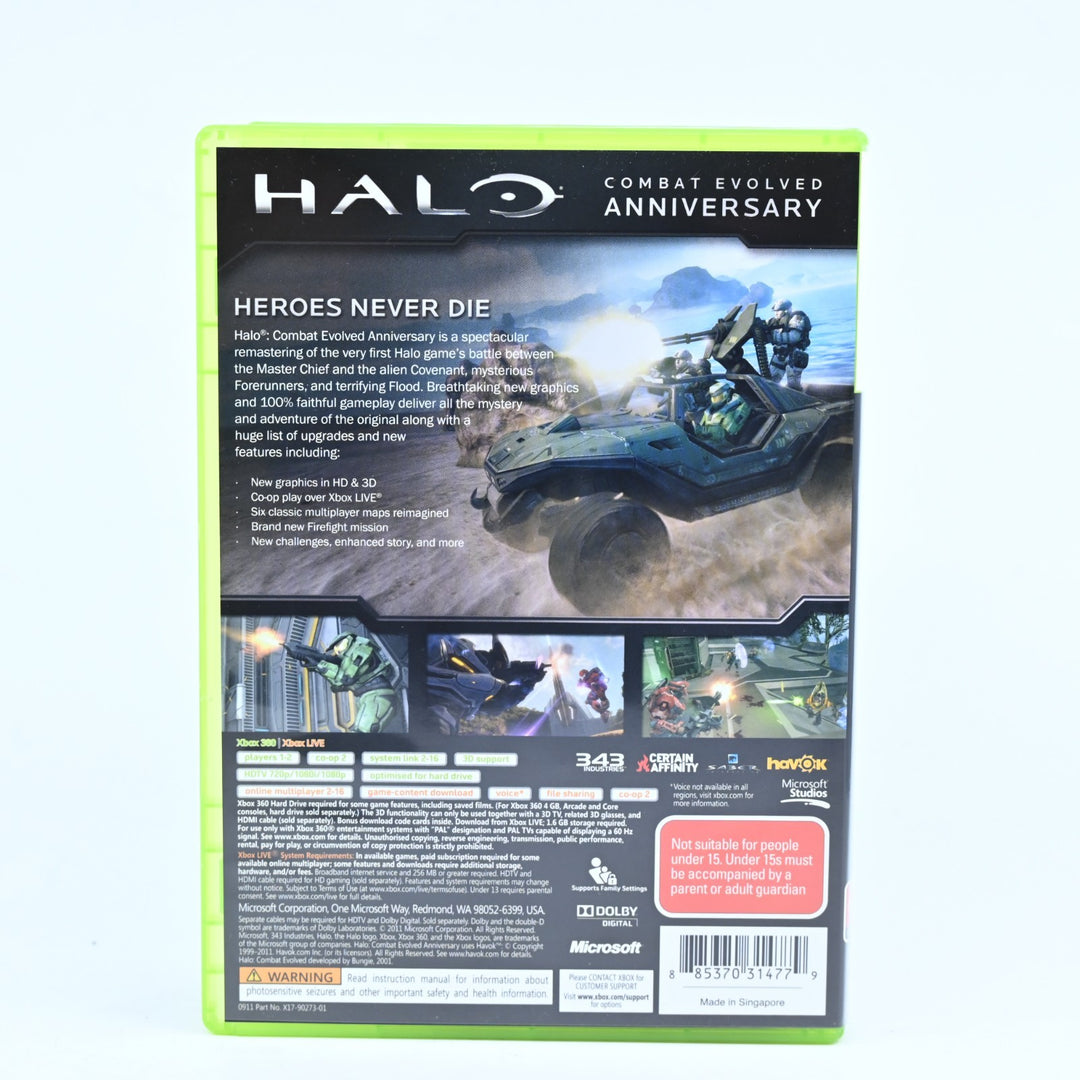 Halo Combat Evolved Anniversary - Xbox 360 Game + Manual - PAL - MINT DISC!