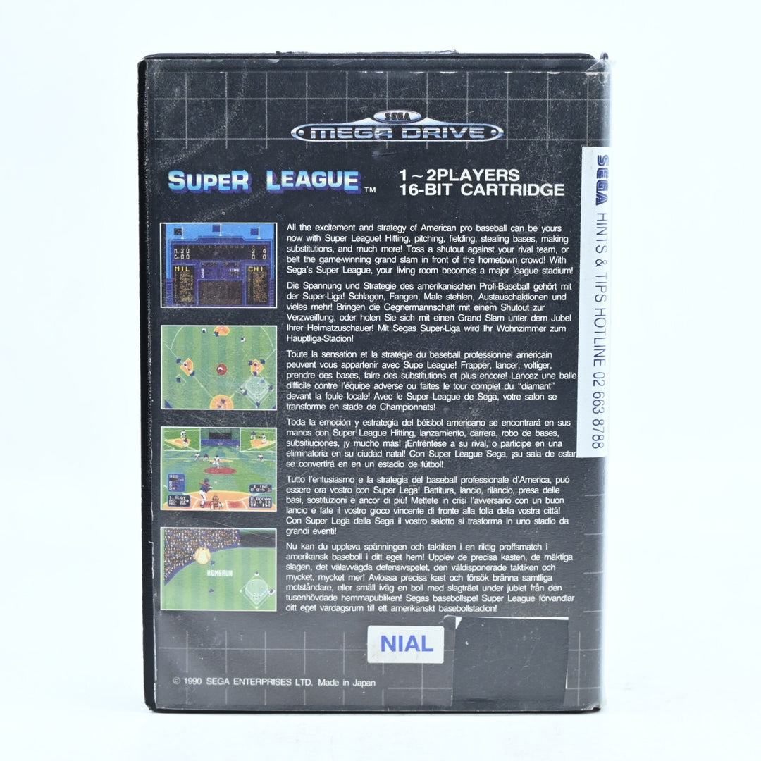 Super League - Sega Mega Drive Game - PAL - FREE POST!