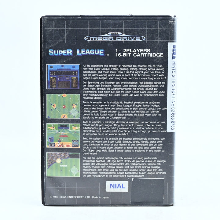 Super League - Sega Mega Drive Game - PAL - FREE POST!