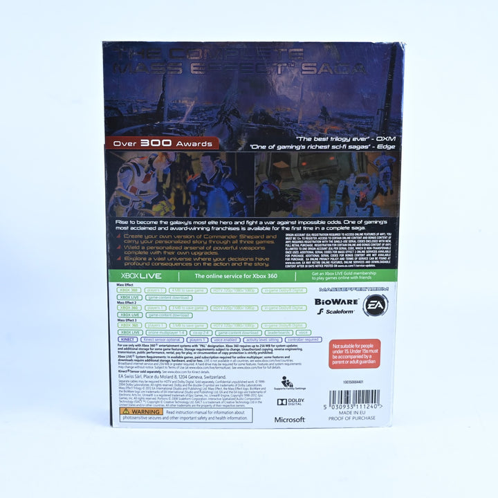 Mass Effect Trilogy - Xbox 360 Game + Manual - PAL - MINT DISC!