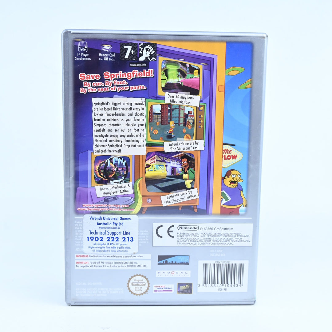 The Simpsons: Hit & Run - Nintendo Gamecube Game + Manual - PAL - FREE POST!