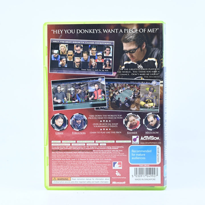 World Series Poker - Xbox 360 Game + Manual - PAL