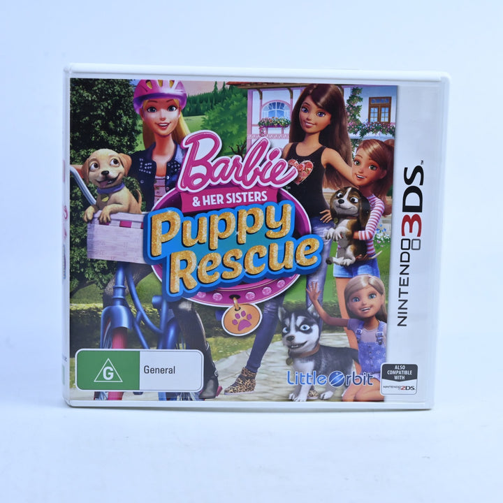 Barbie & Her Sisters: Puppy Rescue - Nintendo 3DS Game - PAL + Manual