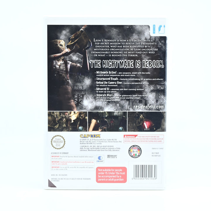 Resident Evil 4 - Nintendo Wii Game + Manual - PAL - MINT DISC!