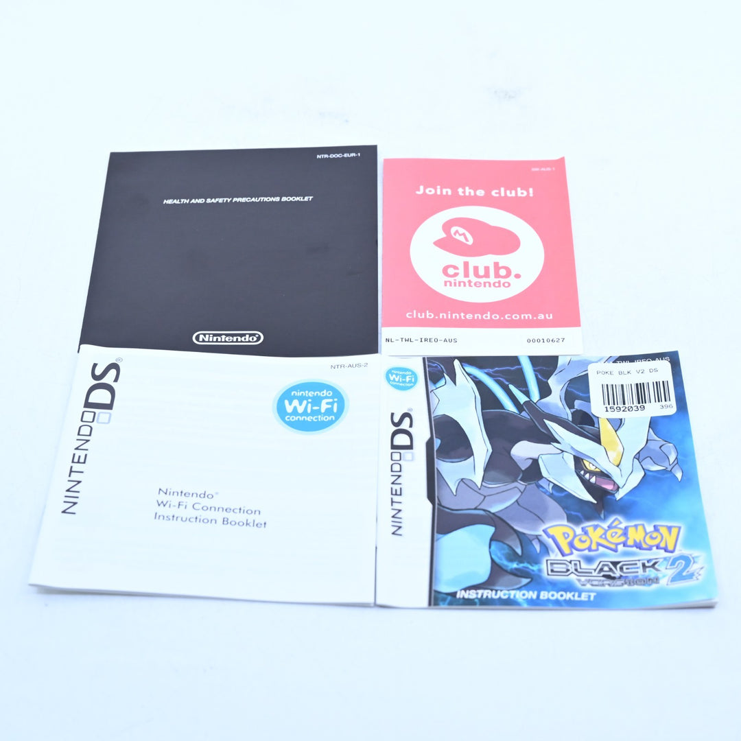 Pokemon Black 2 - Nintendo DS Game - PAL + Manual - FREE POST!