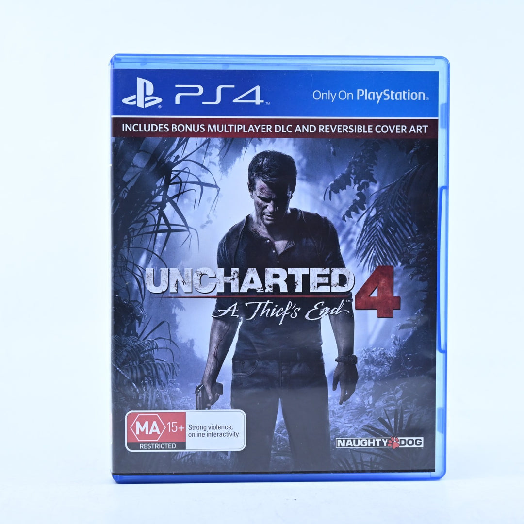 Uncharted 4: A Thief's End - Sony Playstation 4 / PS4 Game - MINT DISC!