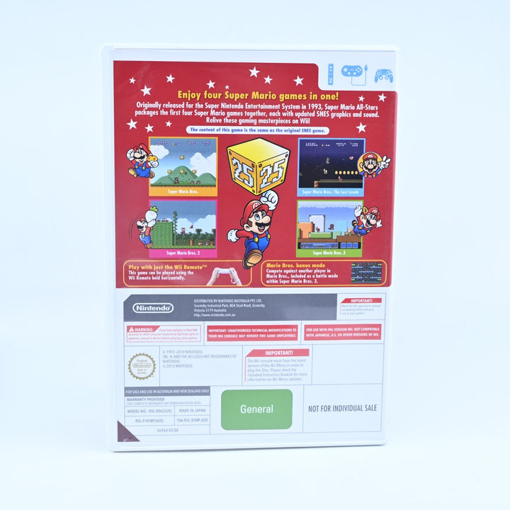 Super Mario All Stars 25th Anniversary - Nintendo Wii Game + Manual - PAL