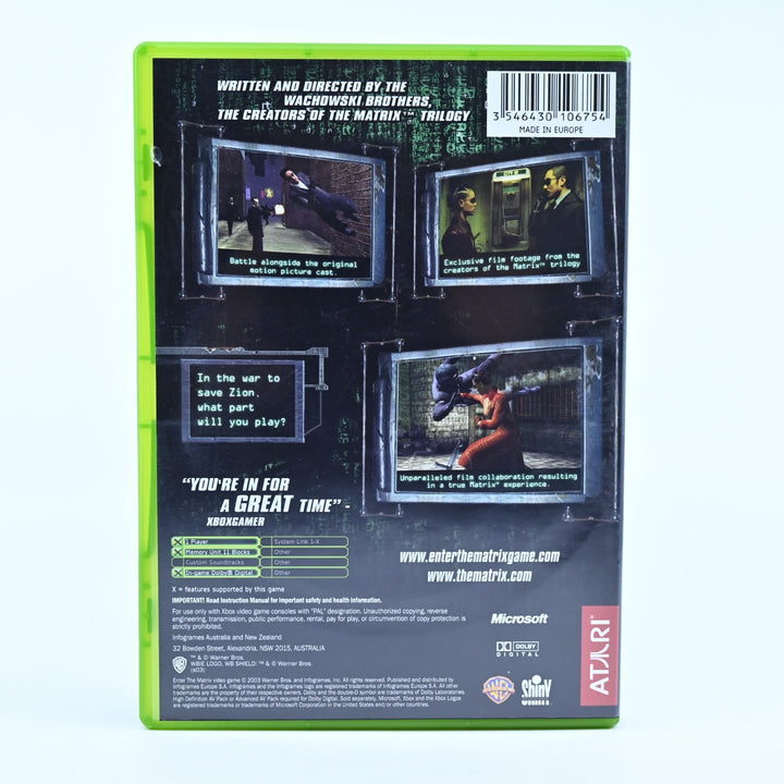 Enter the Matrix - Original Xbox Game + Manual - PAL - MINT DISC!
