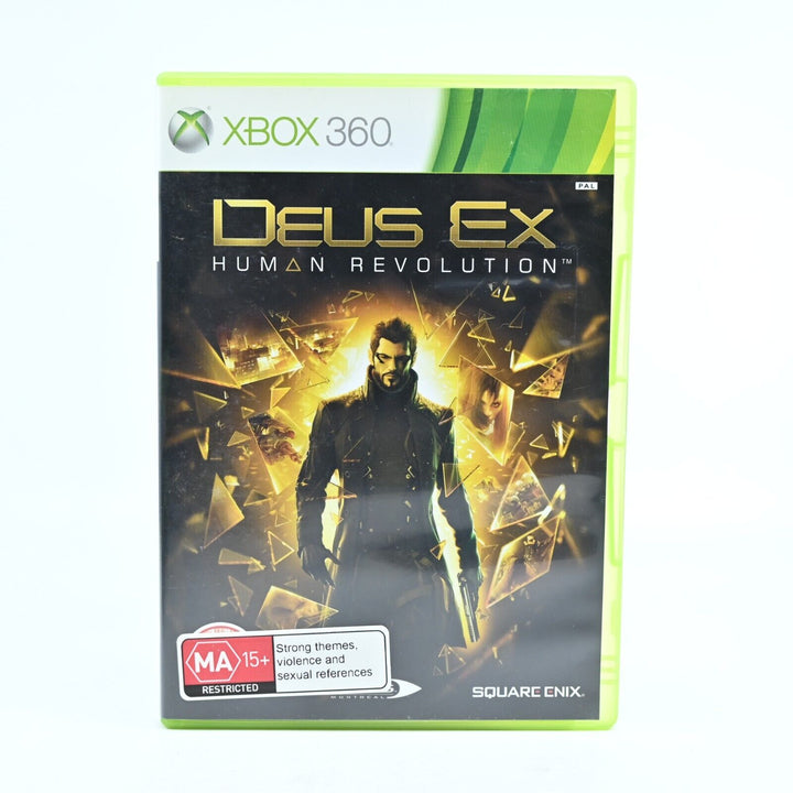 Deus Ex: Human Revolution - Xbox 360 Game + Manual - PAL - MINT DISC!