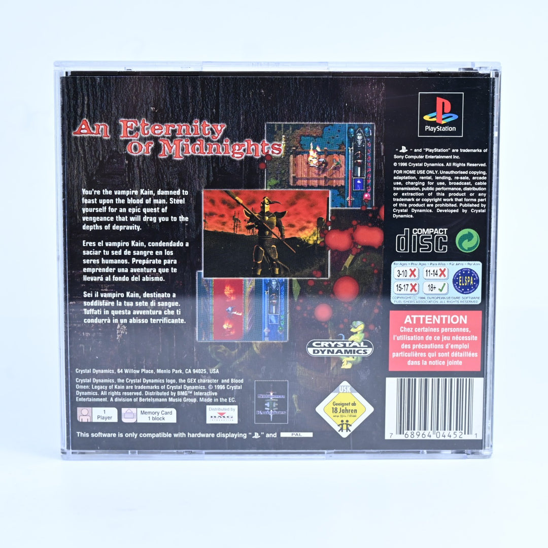 Blood Omen: Legacy of Kain - Sony Playstation 1 / PS1 Game + Manual - PAL