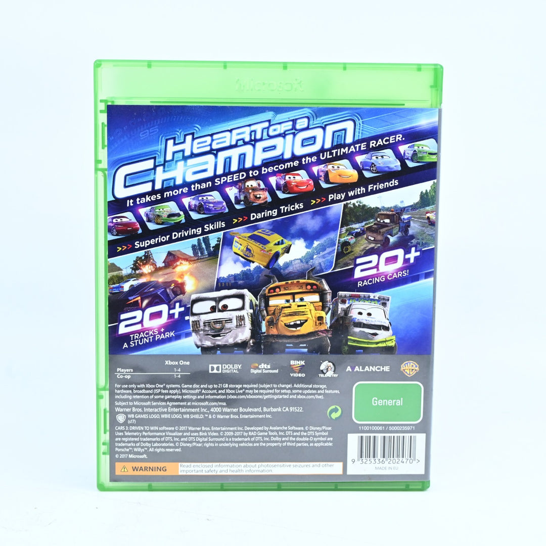 Cars 3: Driven to Win - Xbox One Game - PAL - FREE POST!