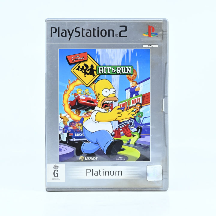 The Simpsons Hit & Run - Sony Playstation 2 / PS2 Game + Manual - PAL