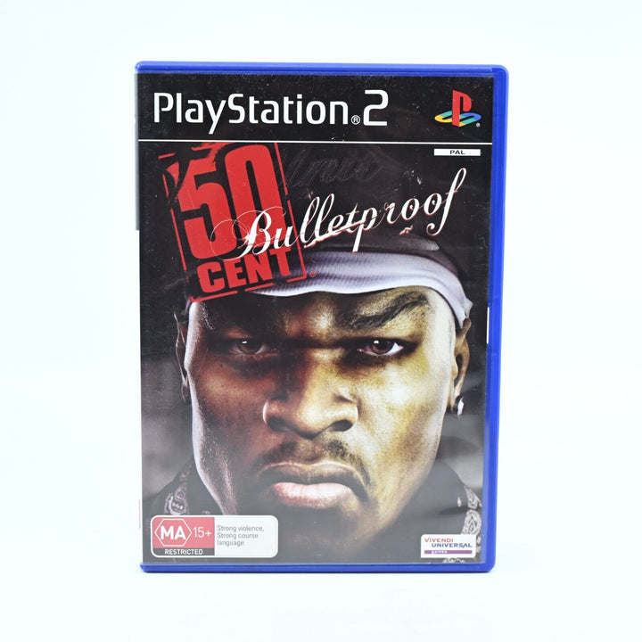 50 Cent Bulletproof - Sony Playstation 2 / PS2 Game + Manual - PAL - MINT DISC!