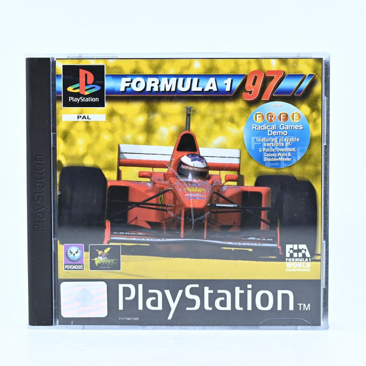 Formula 1: 97 - Sony Playstation 1 / PS1 Game + Manual - PAL - MINT DISC!