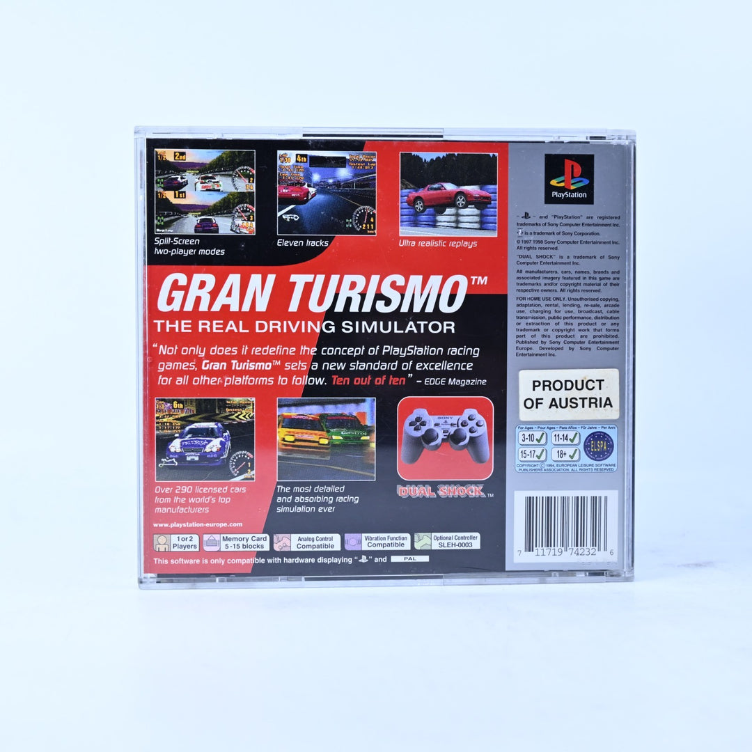 Gran Turismo - Sony Playstation 1 / PS1 Game + Manual - PAL - MINT DISC!