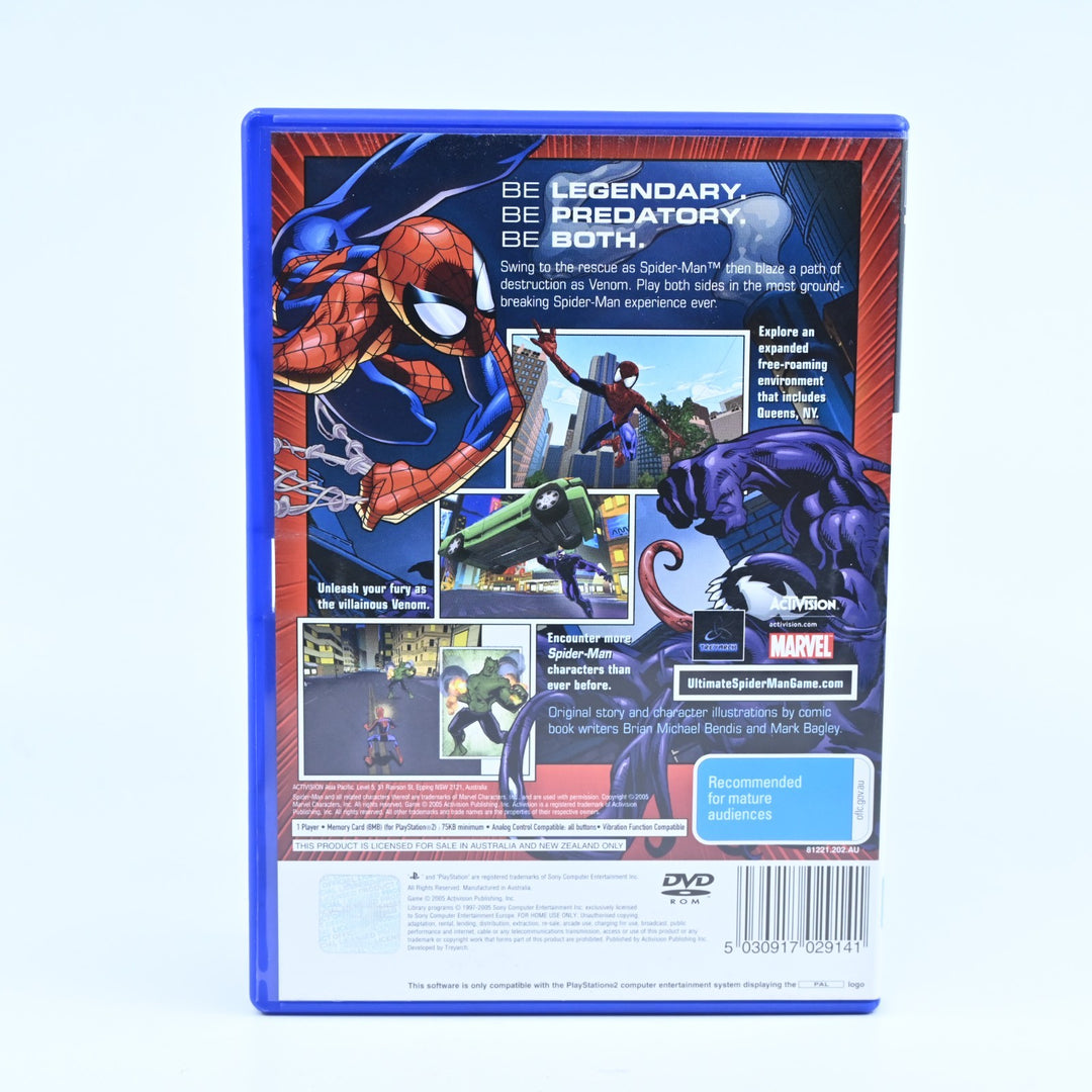 Ultimate Spider-Man - Sony Playstation 2 / PS2 Game + Manual - PAL - MINT DISC!