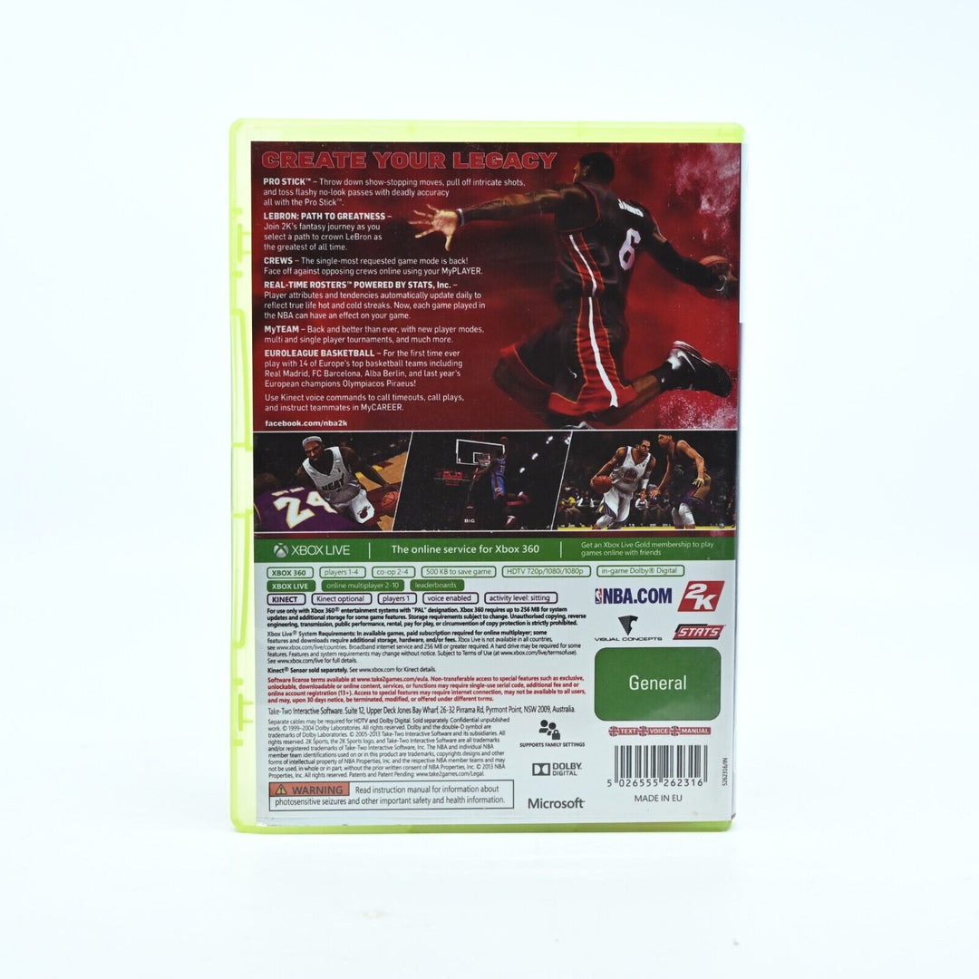 NBA 2K14 - Xbox 360 Game + Manual - PAL - MINT DISC!