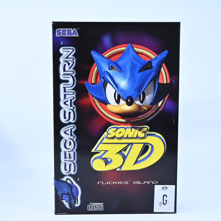 Sonic 3D Flickies' Island - Sega Saturn Game + Manual - PAL - MINT DISC!