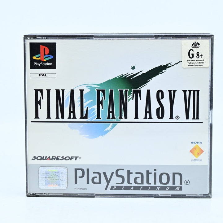 Final Fantasy VII 7 - Sony Playstation 1 / PS1 Game + Manual - PAL - MINT DISC!