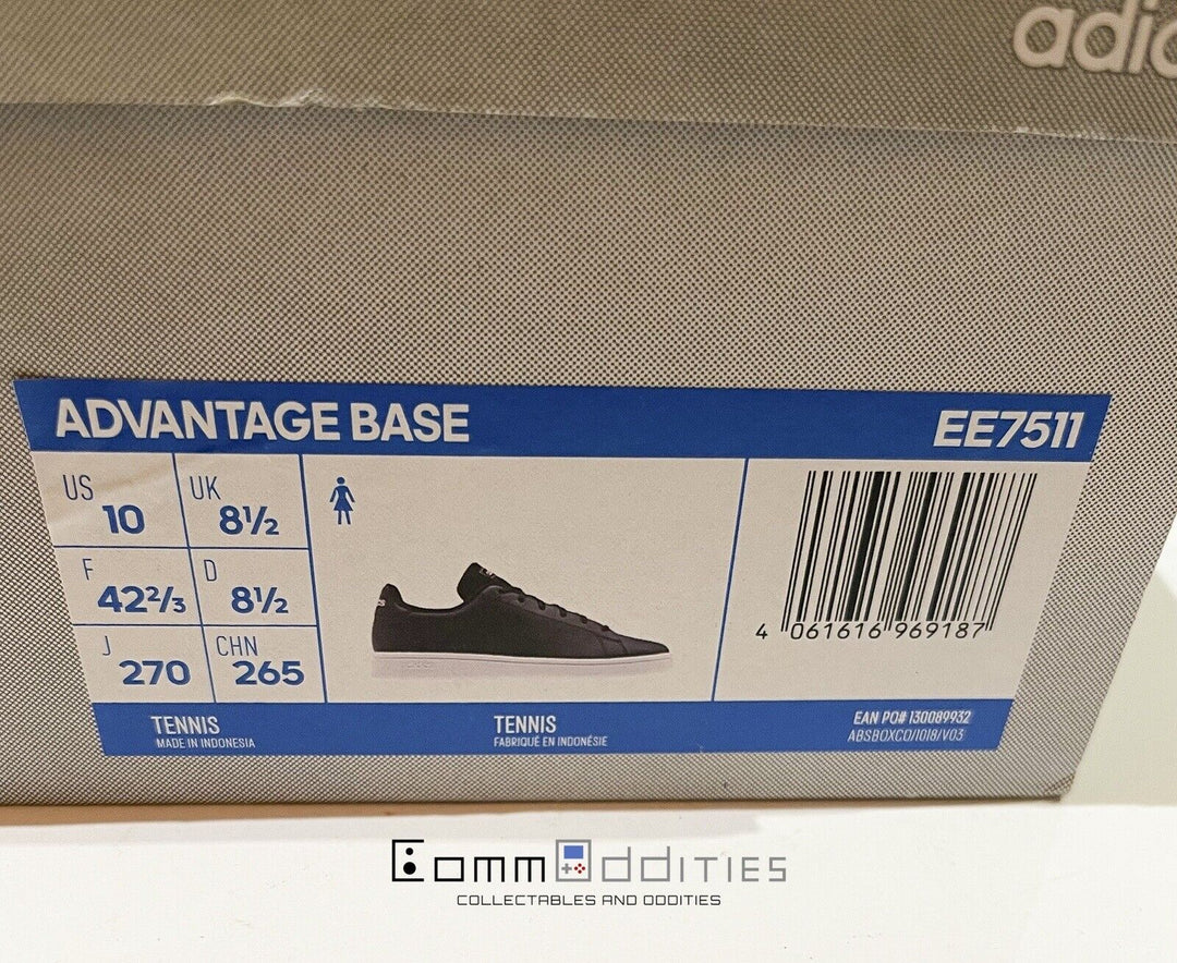 BRAND NEW! Adidas Advantage Base Black White Sole EE7511 - FREE POST!