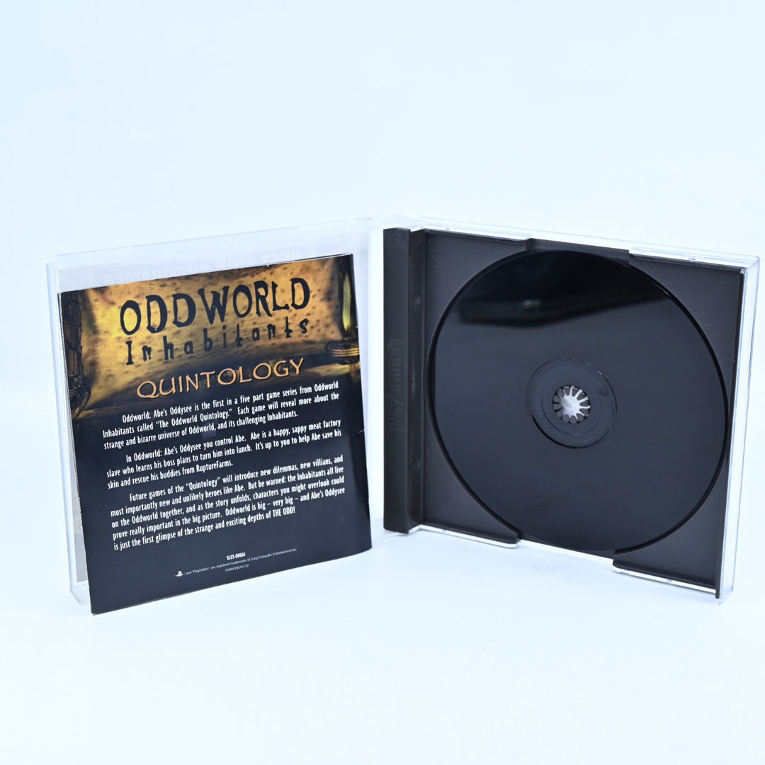Oddworld: Abe's Oddysee - Sony Playstation 1 / PS1 Game + Manual -MINT DISC!