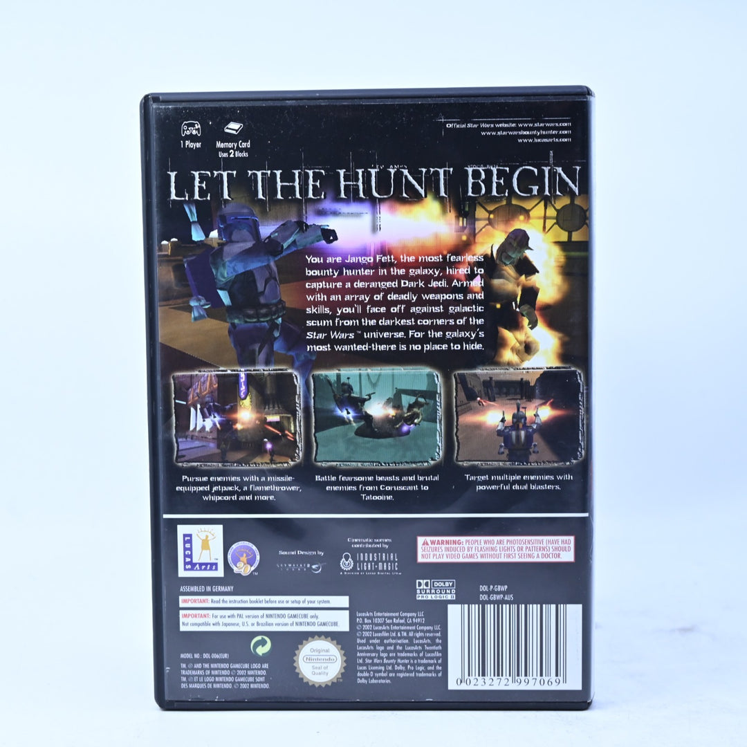 Star Wars Bounty Hunter - Nintendo Gamecube Game + Manual - PAL - FREE POST!