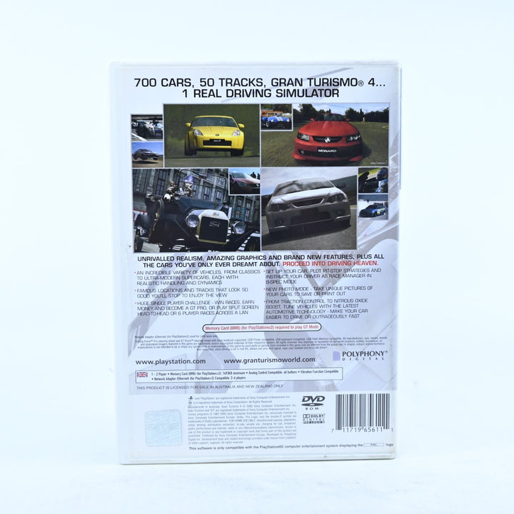 Gran Turismo 4 - Sony Playstation 2 / PS2 Game + Manual - PAL - MINT DISC!
