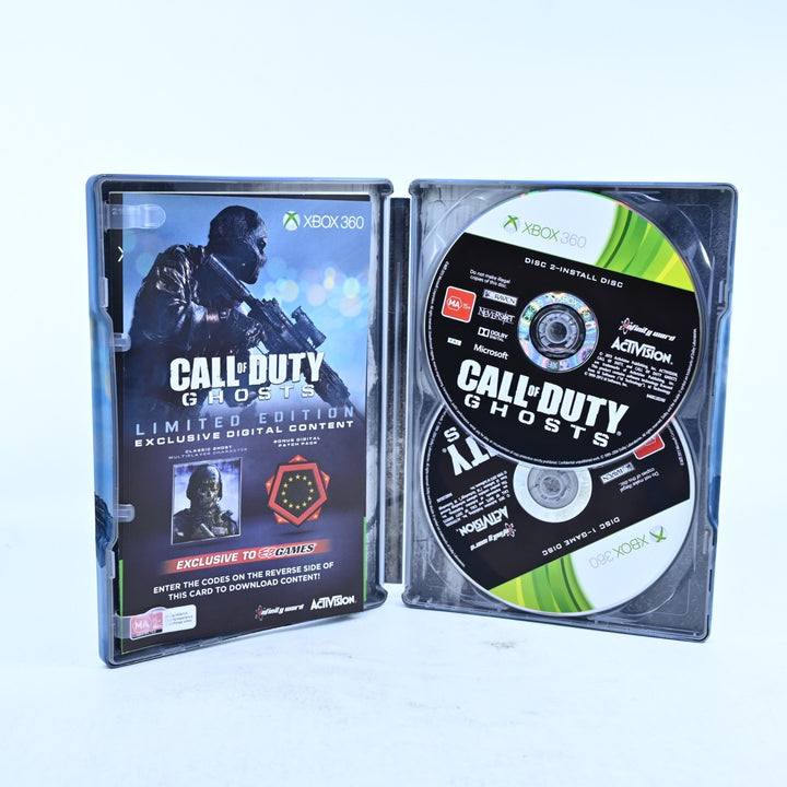 Call of Duty Ghosts Limited Edition - Xbox 360 Game + Manual + Steelbook - PAL