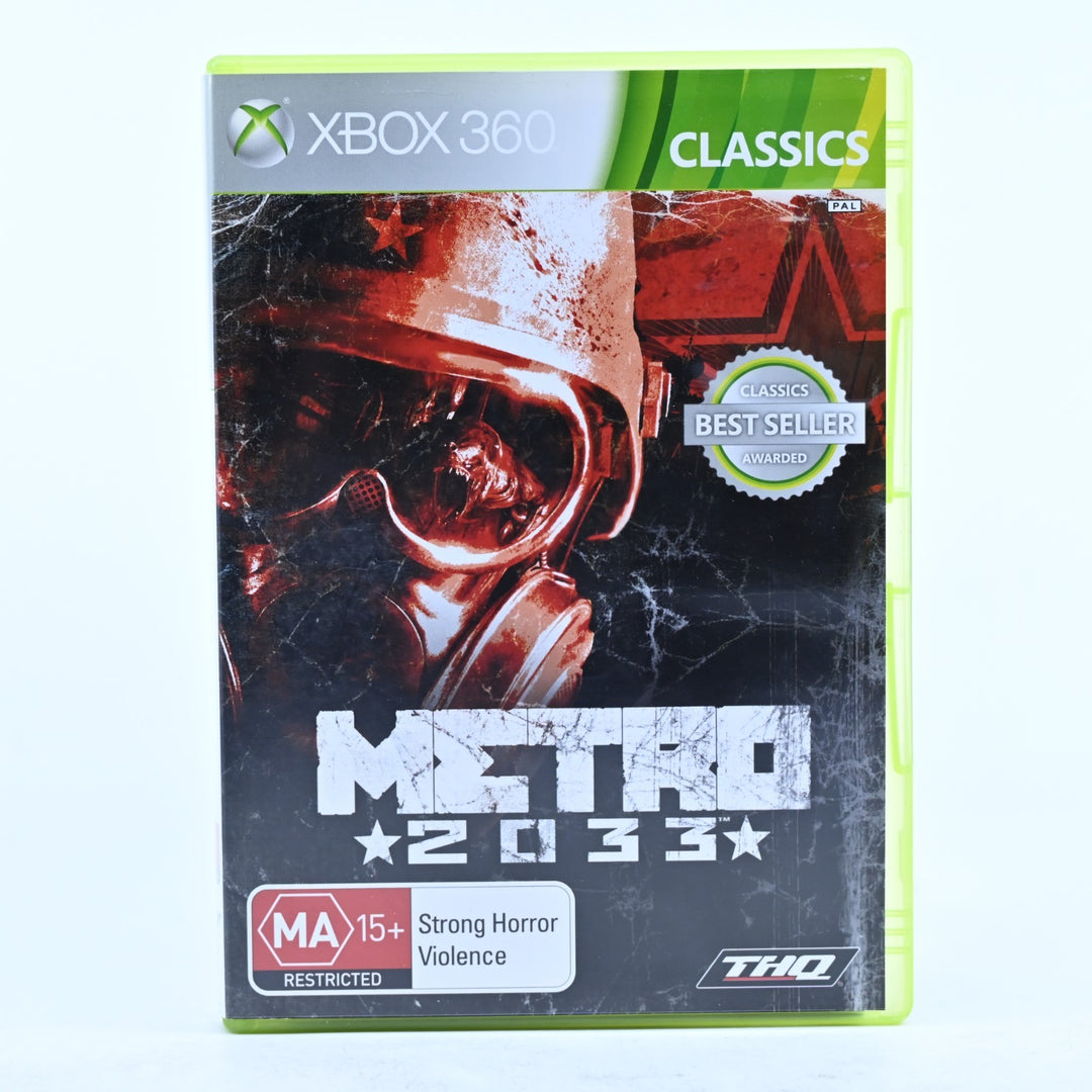 Metro 2033 - Xbox 360 Game + Manual - PAL - MINT DISC!