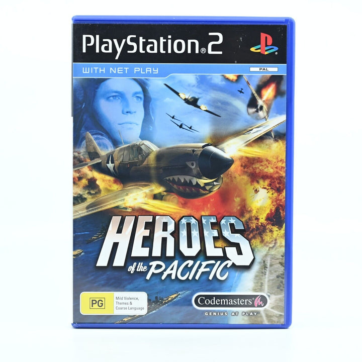 Heroes of the Pacific - Sony Playstation 2 / PS2 Game + Manual - PAL - MINT DISC