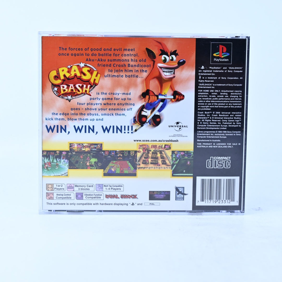 Crash Bash - Sony Playstation 1 / PS1 Game + Manual - PAL - MINT DISC!