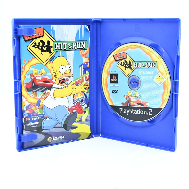 The Simpsons Hit & Run - Sony Playstation 2 / PS2 Game + Manual - MINT DISC!