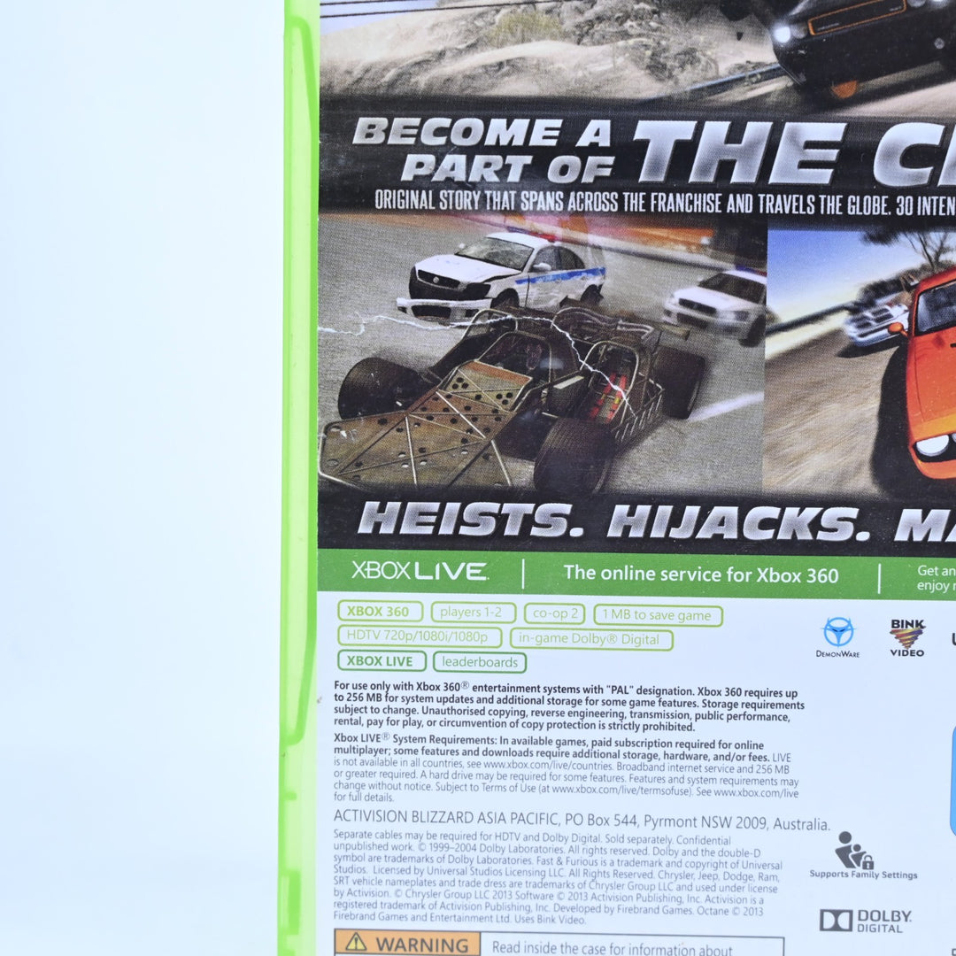 Fast & Furious: Showdown - Xbox 360 Game - PAL - MINT DISC!