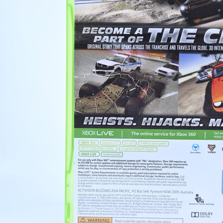 Fast & Furious: Showdown - Xbox 360 Game - PAL - MINT DISC!