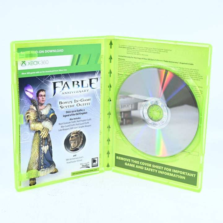 Fable Anniversary - Xbox 360 Game + Cover Slip - AUS PAL - MINT DISC!