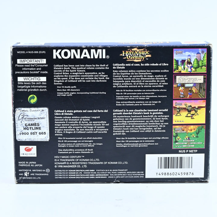Holy Magic Century - N64 / Nintendo 64 Boxed Game - PAL - FREE POST!