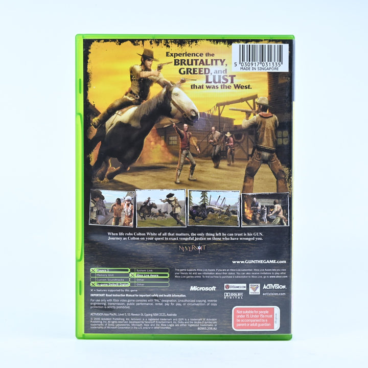 Gun - Original Xbox Game + Manual - PAL - MINT DISC!