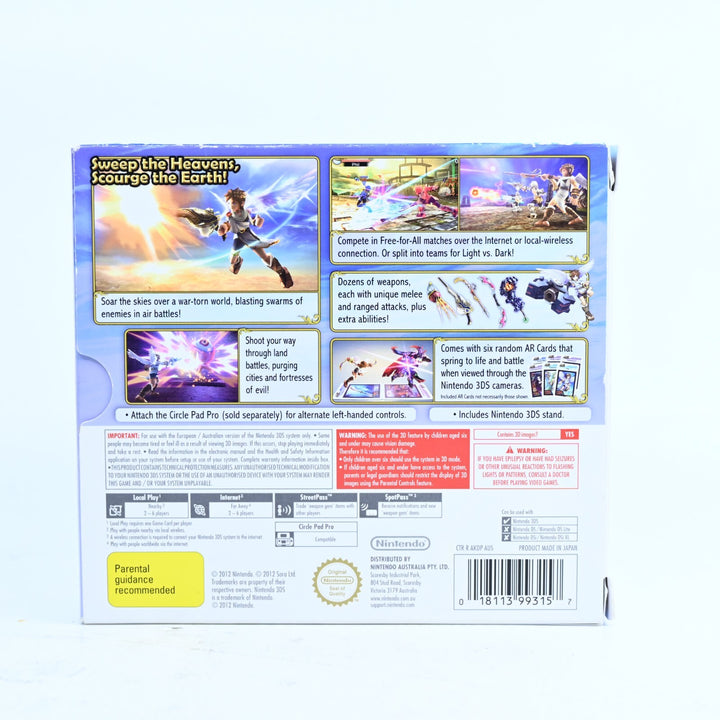 Kid Icarus: Uprising - Nintendo 3DS Game - PAL + Manual + Cards - FREE POST!