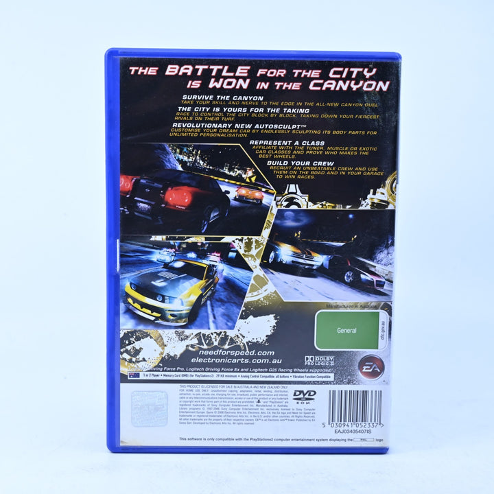 Need for Speed Carbon - Sony Playstation 2 / PS2 Game + Manual - PAL