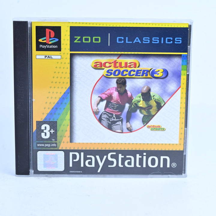 Actua Soccer 3 - Sony Playstation 1 / PS1 Game + Manual - PAL - MINT DISC!