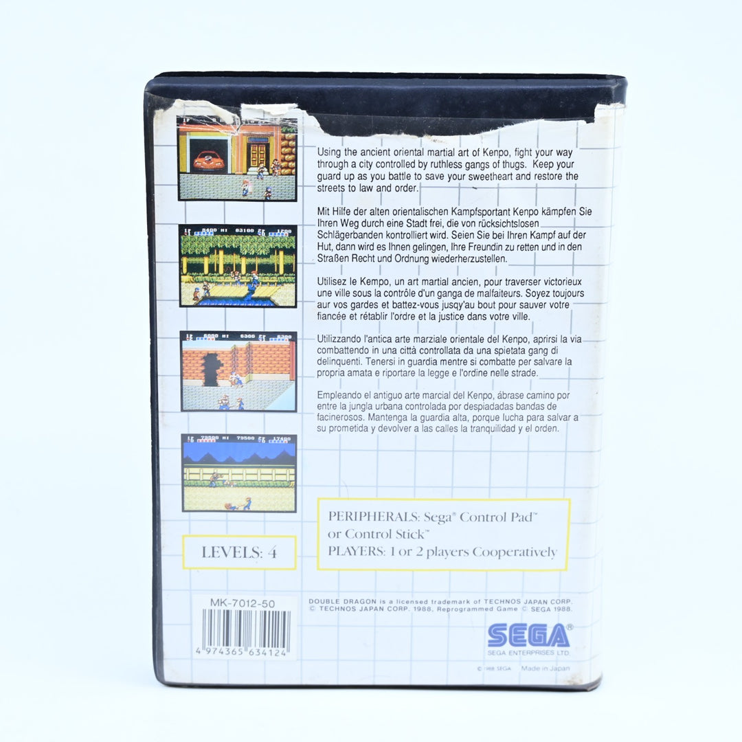 Double Dragon - Sega Master System Game + Manual - PAL - FREE POST!