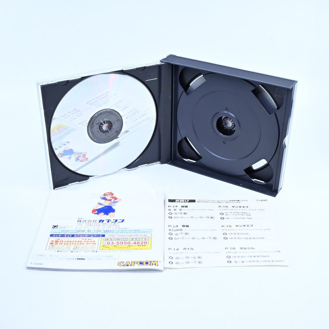 Street Fighter Collection - Sega Saturn Game + Manual - NTSC-J - MINT DISC!