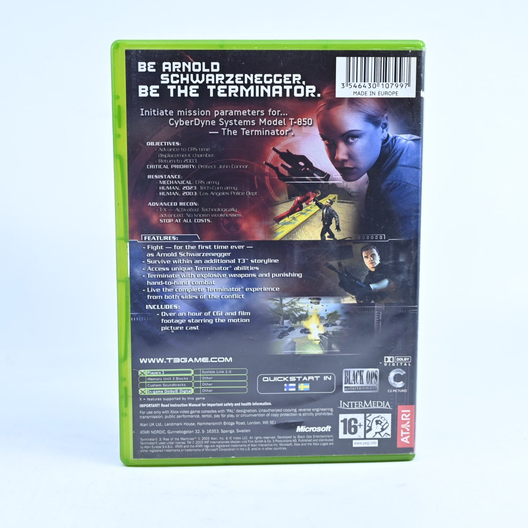 Terminator 3: Rise Of The Machines - Original Xbox Game + Manual - PAL