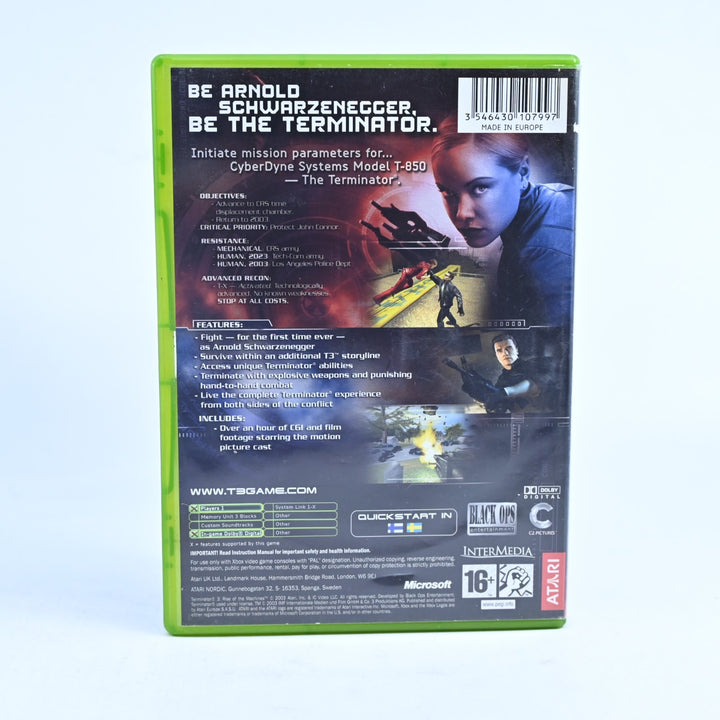 Terminator 3: Rise Of The Machines - Original Xbox Game + Manual - PAL