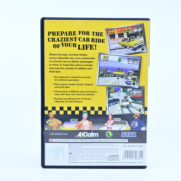 Crazy Taxi - Sony Playstation 2 / PS2 Game + Manual - PAL - MINT DISC!