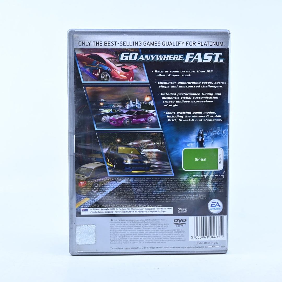 Need for Speed: Underground 2 - Sony Playstation 2 / PS2 Game - No Manual - PAL